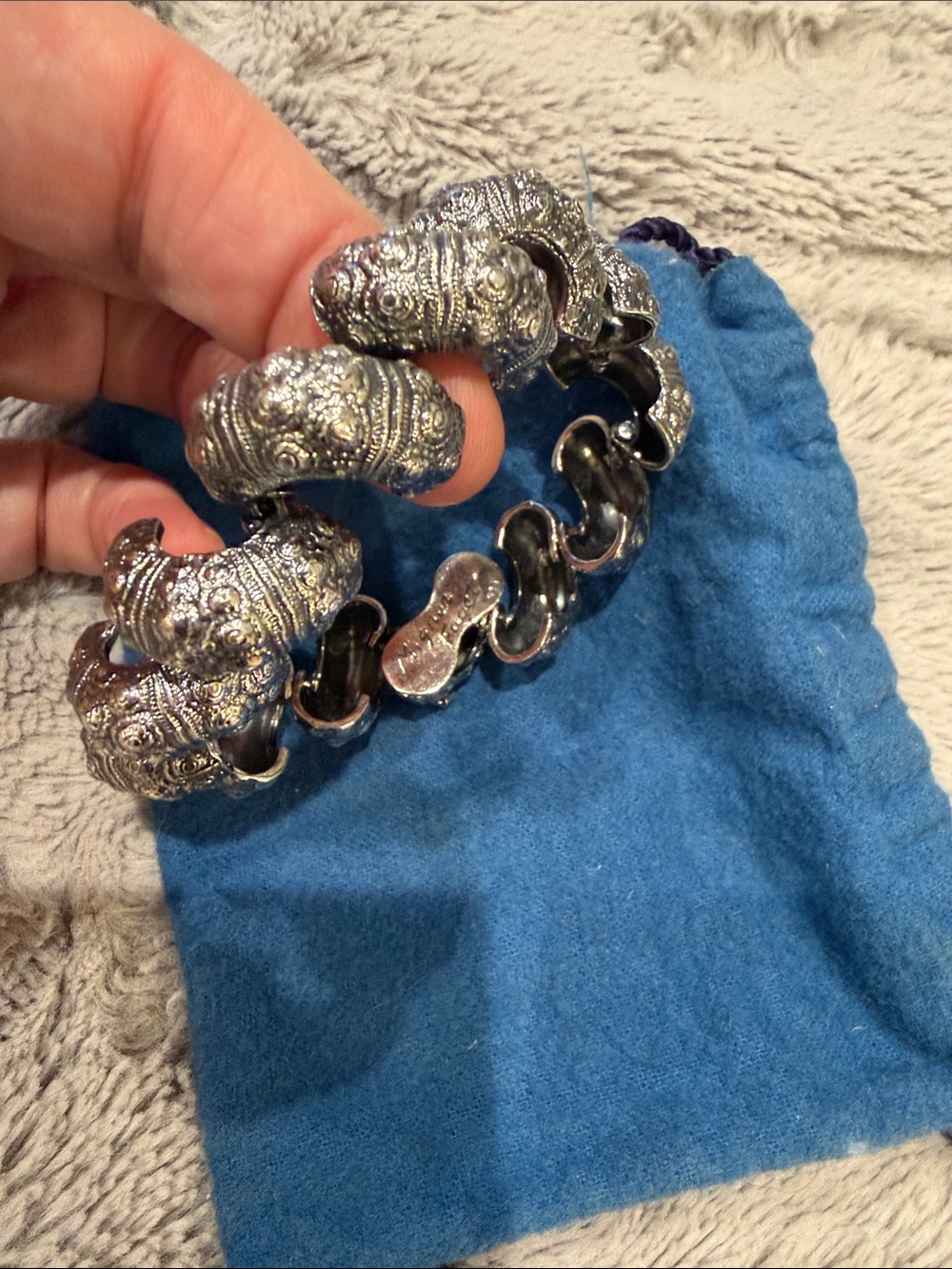 Mignon Faget silver Crustacean bracelet from the Sea collection It is RETIRED!!!